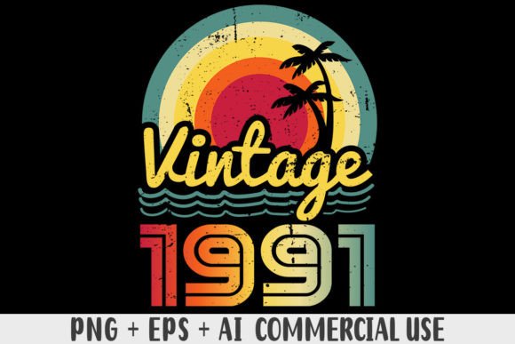 Download Vintage 1991 PNG Sublimation Design - 1991 Collection