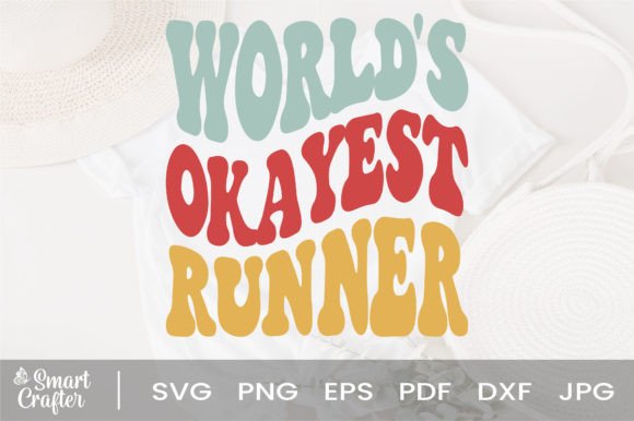 Download World's Okayest Runner Svg Wavy Design - Svg wavy Collection