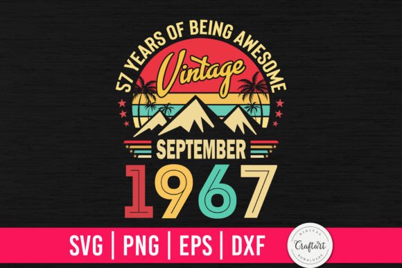 Download Vintage 1967 September 57th Birthday - 1967 Collection