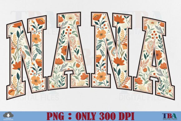 Download Boho Floral Nana PNG, Mother's Day Gift - Floral Collection