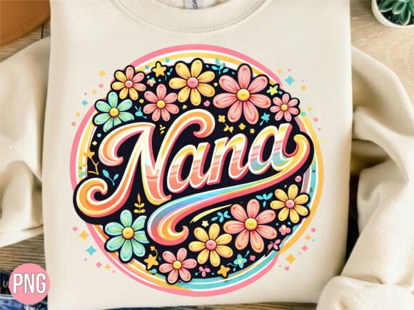 Download Nana Floral Circle Retro Summer Shirt - Floral Collection