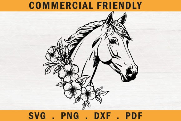 Download Horse SVG, Floral Horse Cricut SVG, Mare - Floral Collection